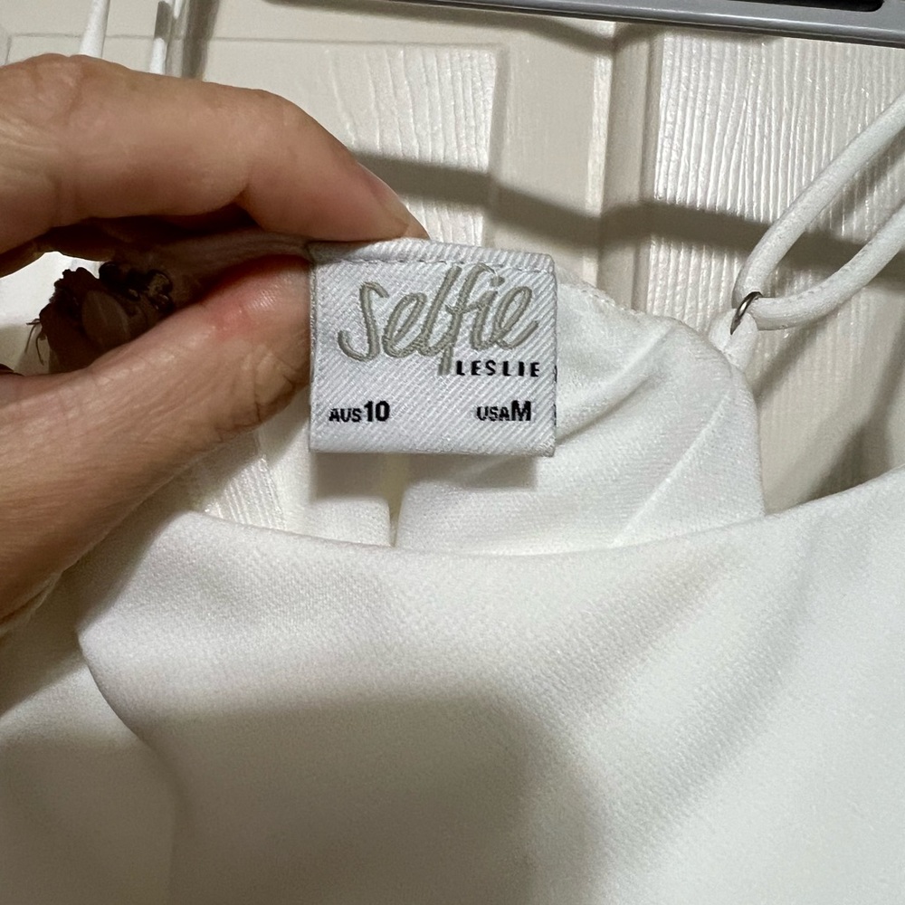 White Selfie Leslie Mini Dress